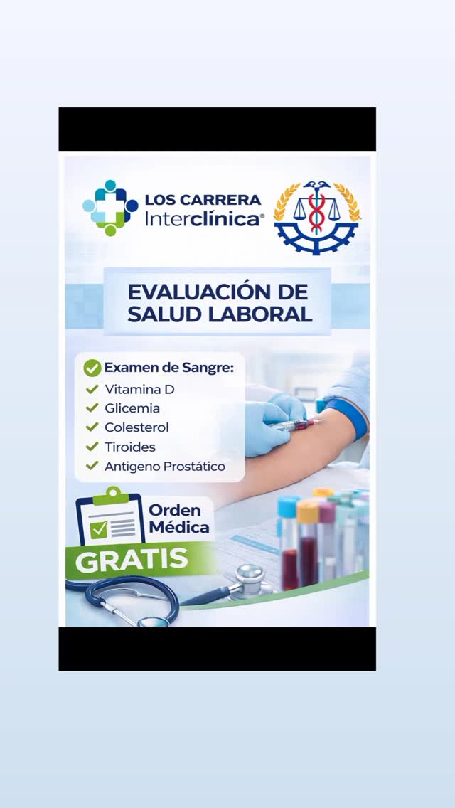 🛑 ¡ATENCIÓN SOCIOS! EVALUACIÓN MÉDICA GRATUITA 🛑
¿Ya te hiciste tu chequeo anual? La Cámara de Comercio de Quilpué y Los Carrera Interclínica te lo ponen fácil con este operativo de salud exclusivo. 🩺💉
¿Qué incluye el perfil de exámenes?
•	Vitamina D y Tiroides.
•	Colesterol y Glicemia.
•	Antígeno Prostático.
📅 Miércoles 18 de marzo | 09:00 AM 📍 Diego Portales 776.
📌 RECUERDA: Debes estar al día con tus cuotas y asistir en ayunas.
¡Los cupos vuelan! Inscríbete ahora por WhatsApp al +56 9 63452592 📲
#Quilpué #Salud #ComercioLocal #BeneficioSocios #OperativoMédico